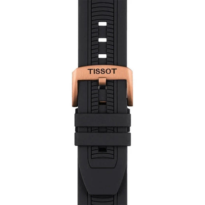 Tissot T-Race Chronograph Black Dial Rose Gold PVD Watch T115.417.37.051.00