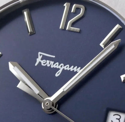 Ferragamo SFDT00229 F-80 Slim Classic Men's Quartz Watch Stainless Steel 42mm