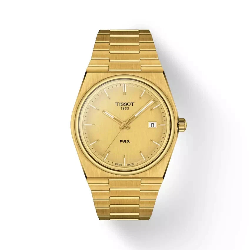 Tissot PRX Quartz Gold Ladies Watch T137.210.33.021.00 New Boxed
