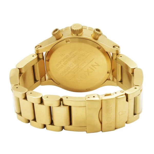 Nixon Quartz Champagne Dial Stainless Steel Mens A037-502 42mm