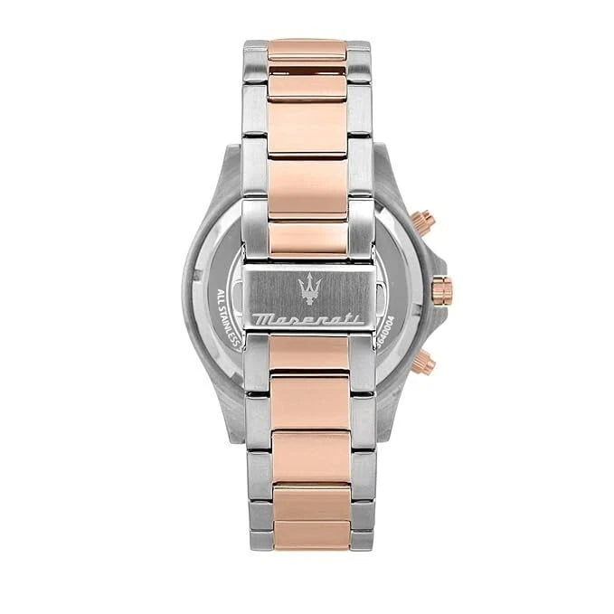 Maserati Sfida Men's Analog Black Dial Watch R8873640009 Quartz 44mm Silver Band