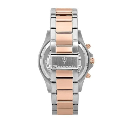 Maserati Sfida Men's Analog Black Dial Watch R8873640009 Quartz 44mm Silver Band