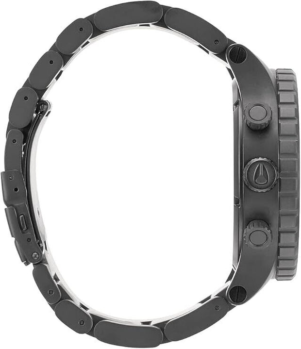 Nixon A083-632 Mens Chronograph Quartz Watch Gray Dial 51mm