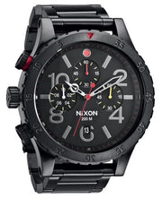 Nixon Chrono All Black Mens Quartz Watch A486-1320 48mm