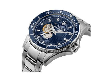 Maserati Sfida Men's Watch R8823140007 Automatic Stainless Steel Silver 44mm