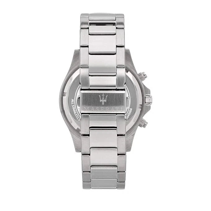 Maserati Men's R8873640004 Stainless Steel Analog Black Dial Quartz Watch 44mm