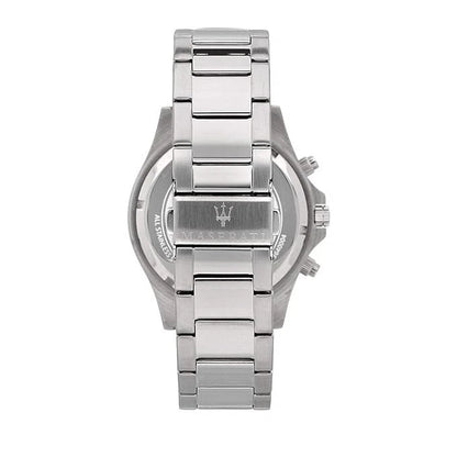 Maserati Men's R8873640004 Stainless Steel Analog Black Dial Quartz Watch 44mm