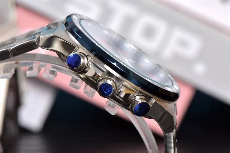 Casio Edifice Toro Rosso EFR-564TR-2ADR Blue Dial Stainless Steel Men's Watch