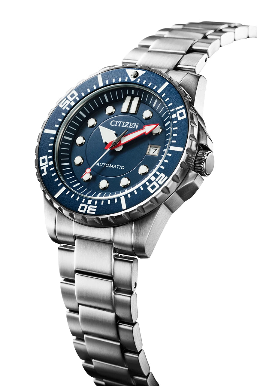 Citizen Automatic Blue Dial Stainless Steel Men’s Watch NJ0121-89L