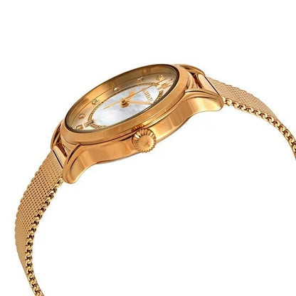 Maserati Epoca Quartz Gold Mother of Pearl Ladies Watch R8853118502 White Dial
