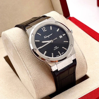Salvatore Ferragamo Watch SFDT00219 F-80 Crocodile Pattern 41mm