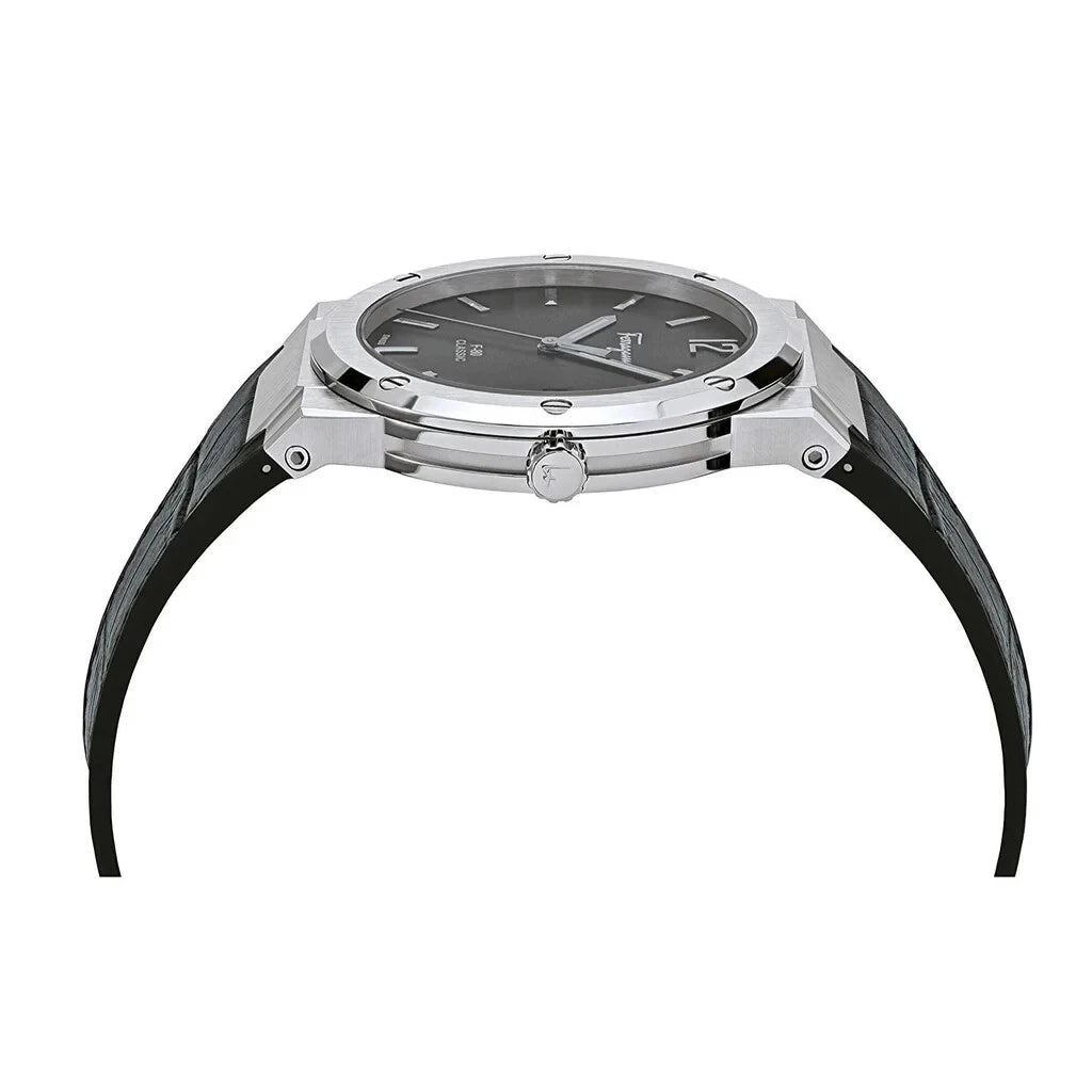 Salvatore Ferragamo Watch SFDT00219 F-80 Crocodile Pattern 41mm