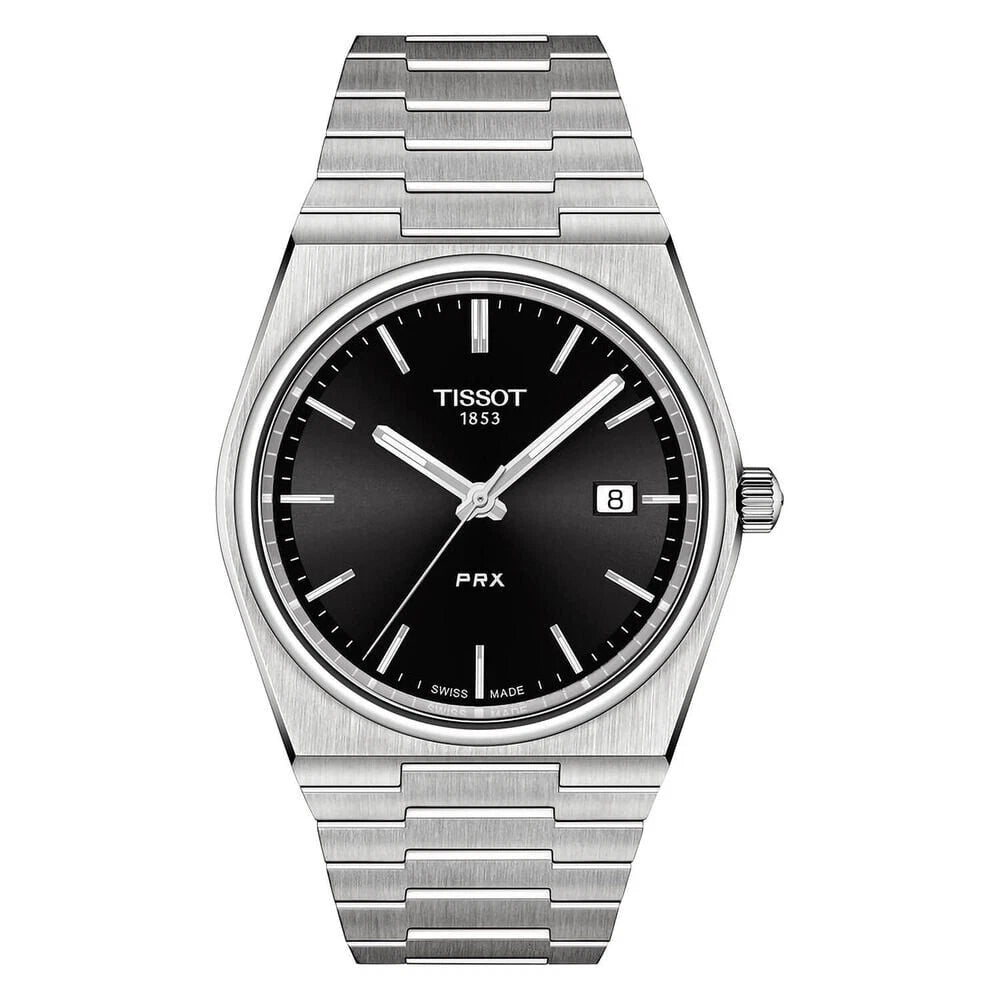Tissot PRX Quartz Black Dial 40 mm Men’s Stainless-Steel Watch – T137.410.11.051