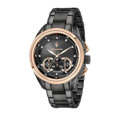 Maserati Traguardo R8873612016 Men Analog Quartz Stainless Steel Black Dial 45mm