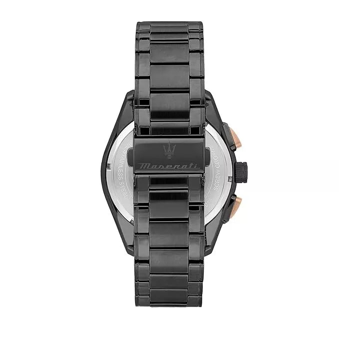 Maserati Traguardo R8873612016 Men Analog Quartz Stainless Steel Black Dial 45mm