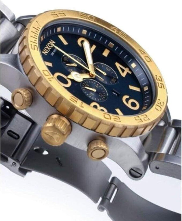 Nixon Mens Quartz Blue Dial Chronograph Watch A083-1922 51mm