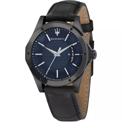 Maserati Circuito Men's R8851127002 Quartz Steel Watch Blue Dial Leather 44mm