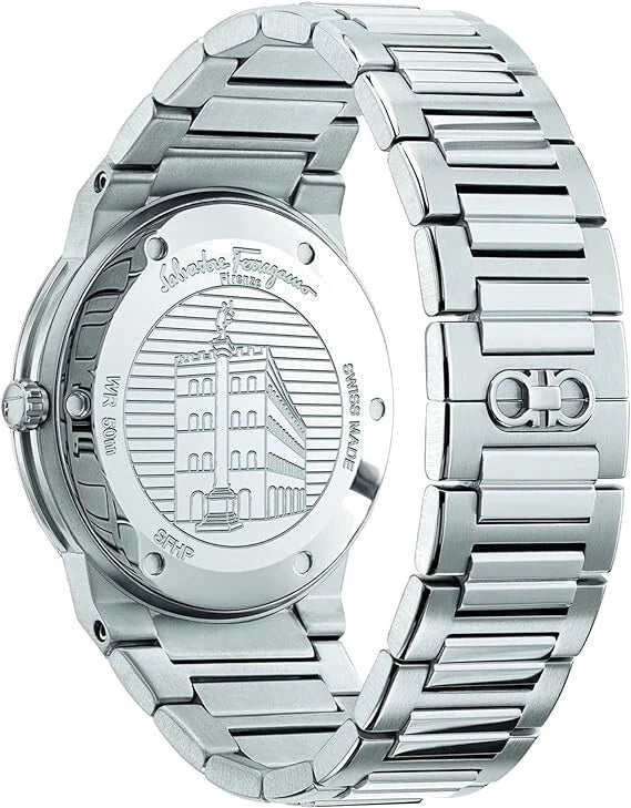 Salvatore Ferragamo Men’s Blue Dial Stainless Steel Quartz Watch SFHP00620