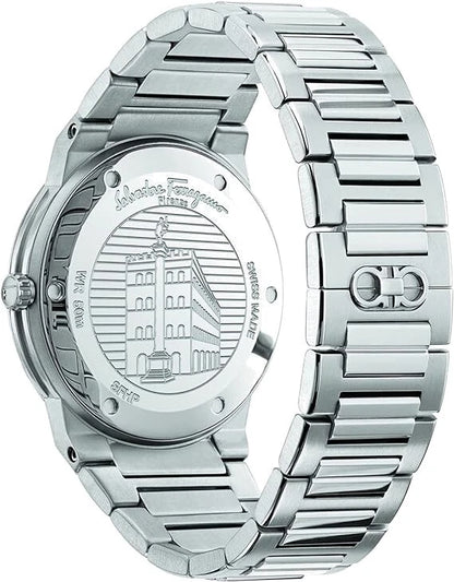Salvatore Ferragamo Men’s Blue Dial Stainless Steel Quartz Watch SFHP00620