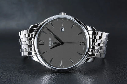 Tissot Tradition T063.610.11.067.00 Gray Dial Quartz Men's Watch New