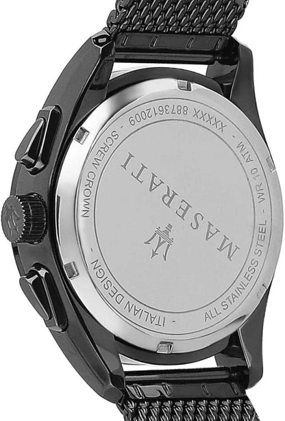 Maserati Traguardo Men's R8873612009 Quartz Navy Blue Dial Stainless Steel Watch
