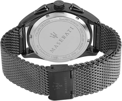 Maserati Traguardo Men's R8873612009 Quartz Navy Blue Dial Stainless Steel Watch