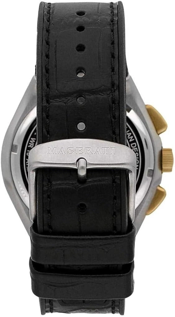 Maserati Triconic Men's Chronograph Watch R8871639004 PVD Stainless Steel 43mm
