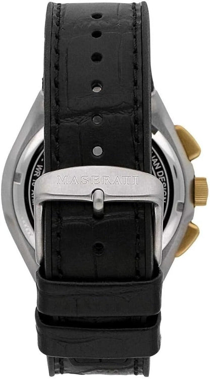 Maserati Triconic Men's Chronograph Watch R8871639004 PVD Stainless Steel 43mm