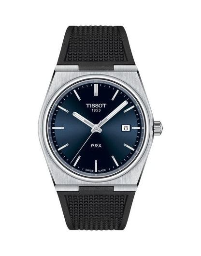 TISSOT MENS PRX QUARTZ WATCH T137.410.17.041.00 BLUE - WARRANTY -RRP 395.00