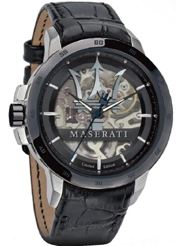 Maserati Men's R8821119007 Automatic Black Dial Stainless Steel Watch 45mm
