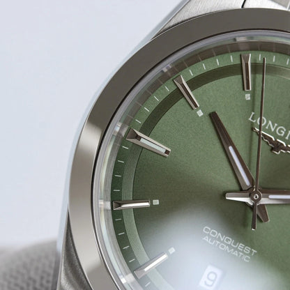 Longines Conquest Automatic Men’s Watch 41mm Stainless Steel Green Dial L3.830.4