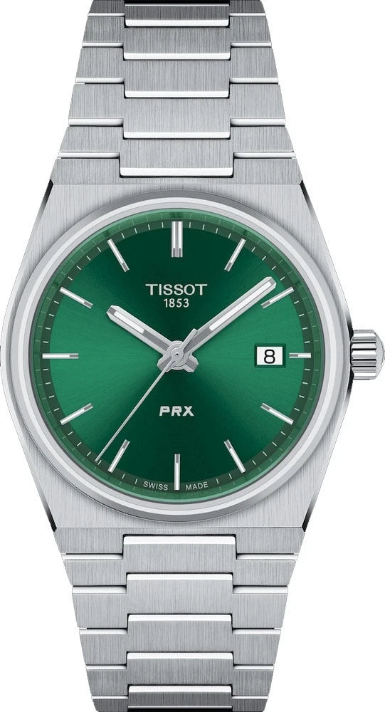 Tissot PRX 35mm Green Dial Quartz Stainless Steel Watch T137.210.11.081.00