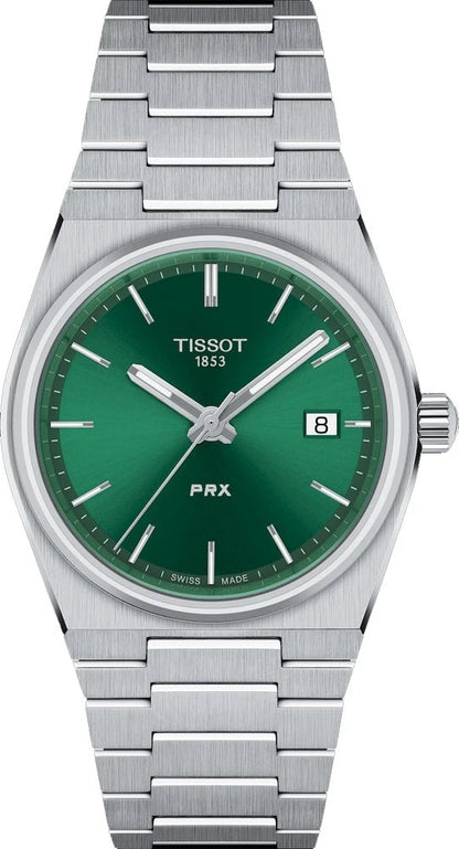 Tissot PRX 35mm Green Dial Quartz Stainless Steel Watch T137.210.11.081.00