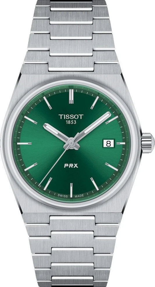 Tissot PRX 35mm Green Dial Quartz Stainless Steel Watch T137.210.11.081.00
