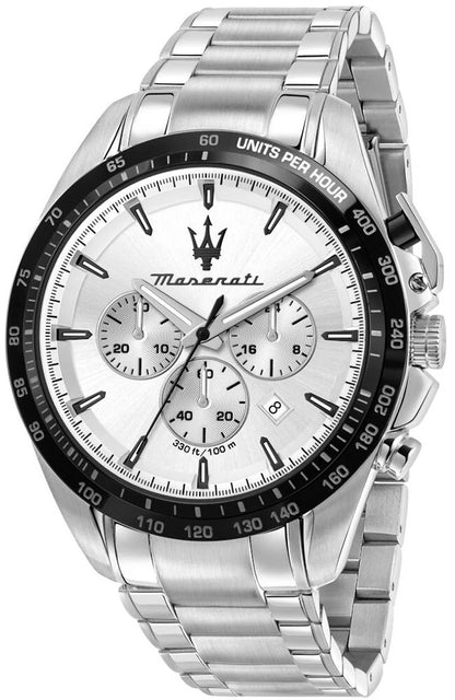 Maserati Men's Quartz Traguardo Chronograph Watch R8873612049 Steel 45mm