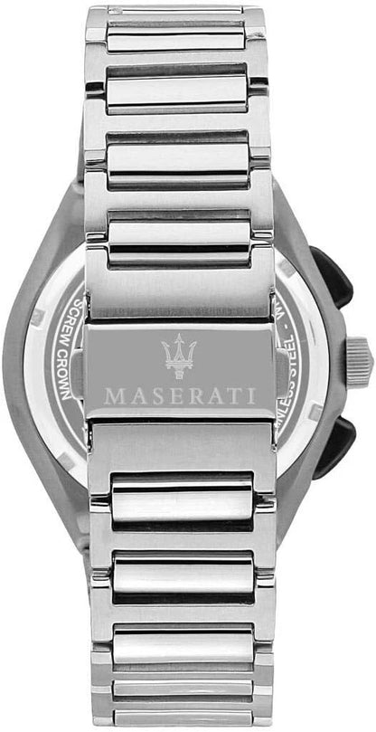 Maserati Mens Watch TRICONIC R8873639002 Quartz Steel Black PVD Chronograph 43mm