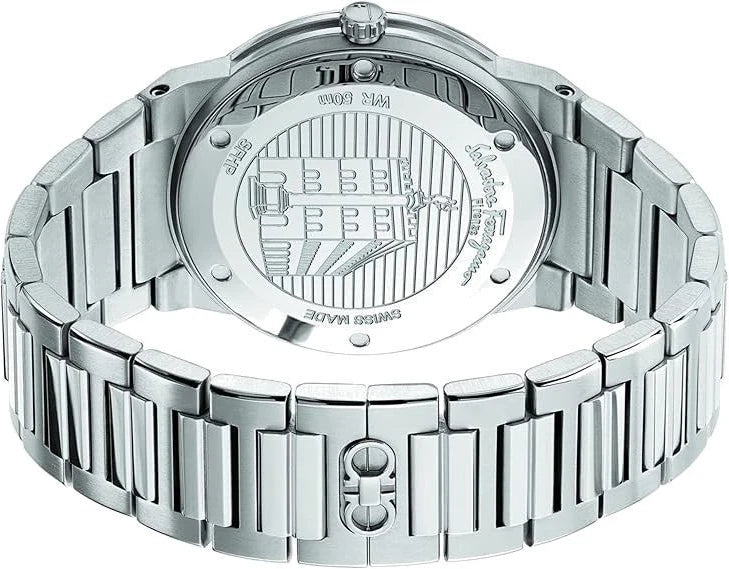 Salvatore Ferragamo Men’s Blue Dial Stainless Steel Quartz Watch SFHP00620