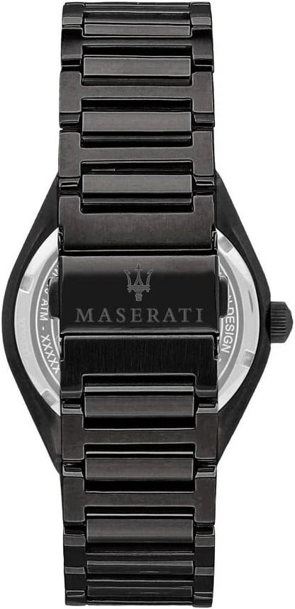 Maserati Men's Analog Watch R8853139004 Black PVD Stainless Steel 40mm Dial