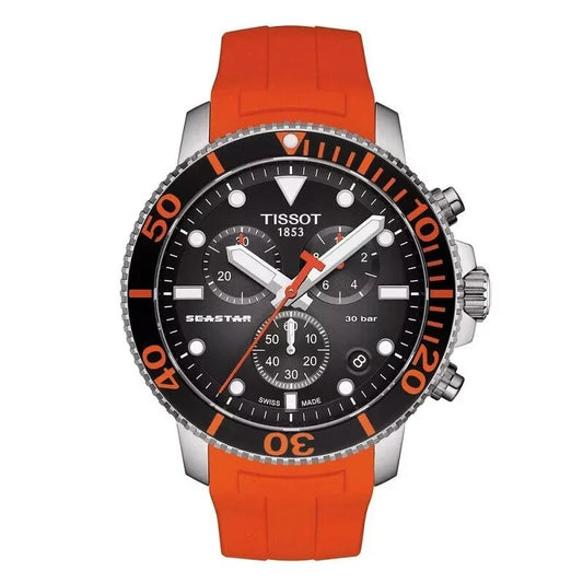 Tissot Seastar 1000 Chronograph T120.417.17.051.01 Black Dial Men’s Diver Watch