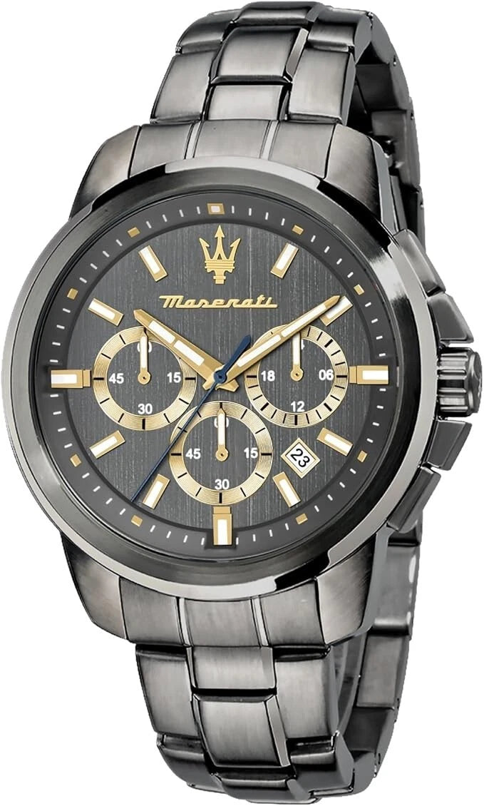 Maserati Men's Analog Watch R8853139004 Black PVD Stainless Steel 40mm Dial
