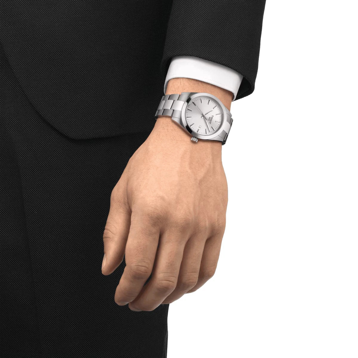 Tissot Carson Premium Quartz Silver Dial Stainless Steel Watch T127.410.11.031
