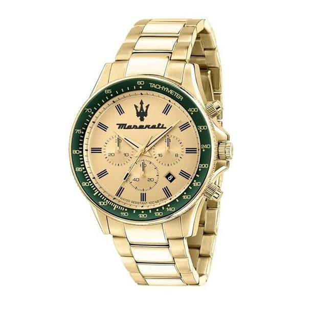 Maserati Sfida Mens Chronograph Yellow Dial R8873640005