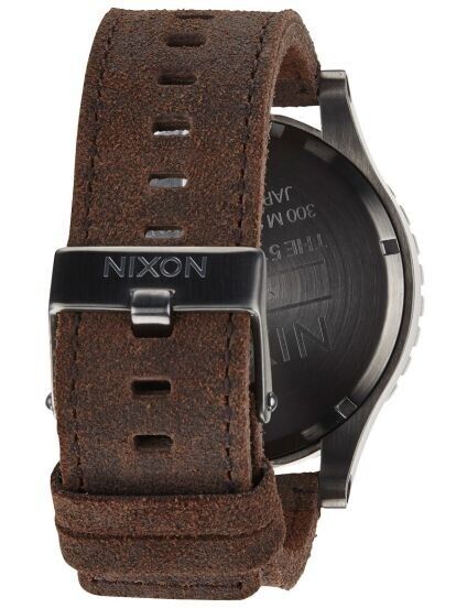 Nixon Mens 51-30 Chrono Analogue Quartz Watch A124-2388 Leather Strap 51mm Dial