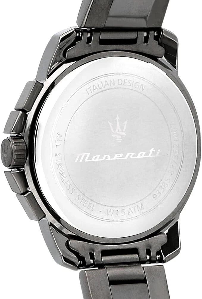 Maserati Men's Analog Watch R8853139004 Black PVD Stainless Steel 40mm Dial
