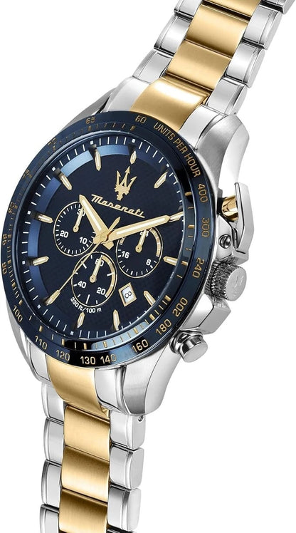Maserati TRAGUARDO Men's Watch Chronograph Quartz R8873612043 Silver Steel 45mm