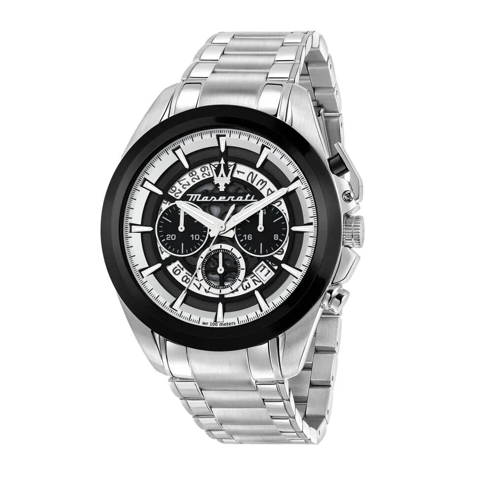 Maserati Traguardo Men's Chronograph Watch R8873612059 Stainless Steel 45mm Dial