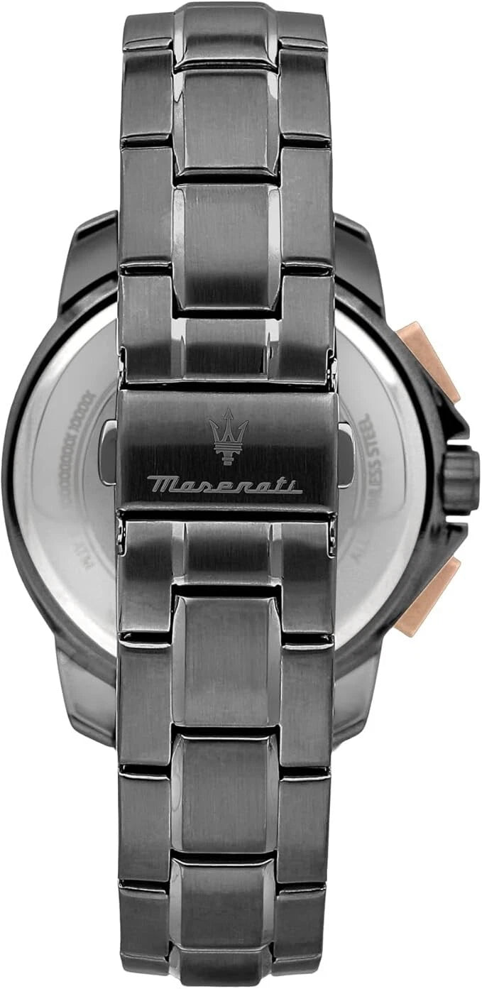 Maserati Men's Successo Solar R8873645001 Quartz Grey Stainless Steel 44mm Dial
