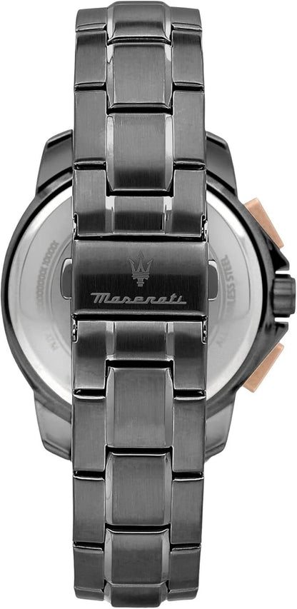Maserati Men's Successo Solar R8873645001 Quartz Grey Stainless Steel 44mm Dial