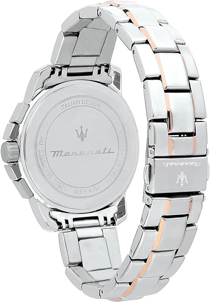 Maserati Mens Successo Quartz Chronograph Watch R8873621008 Stainless Steel 44mm