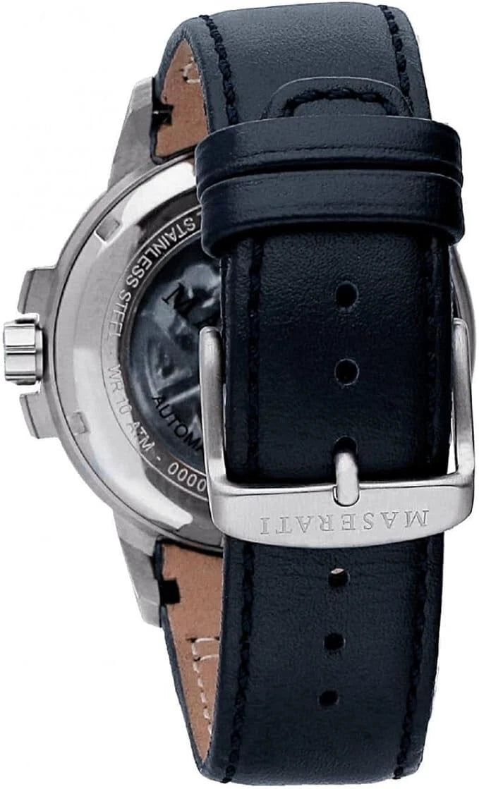 Maserati R8821119004 Ingegno Men's Automatic Watch Blue Open Heart Dial 45mm